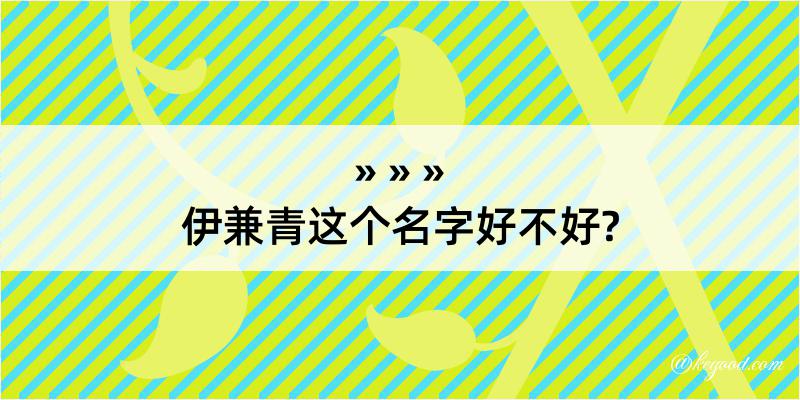 伊兼青这个名字好不好?