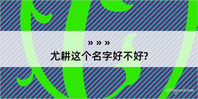 尤耕这个名字好不好?