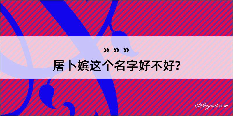 屠卜嫔这个名字好不好?