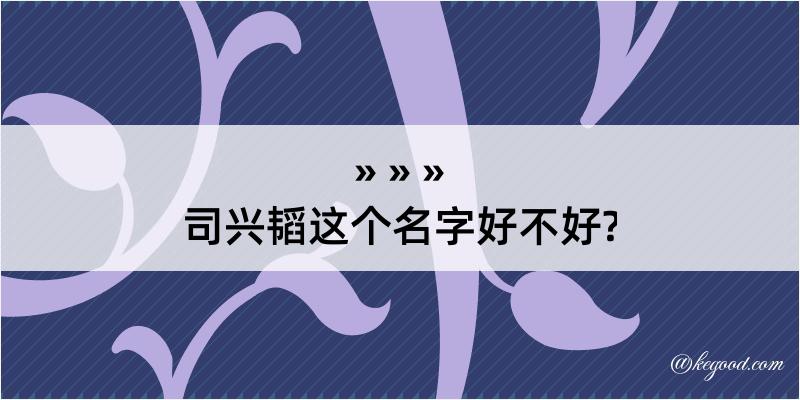 司兴韬这个名字好不好?