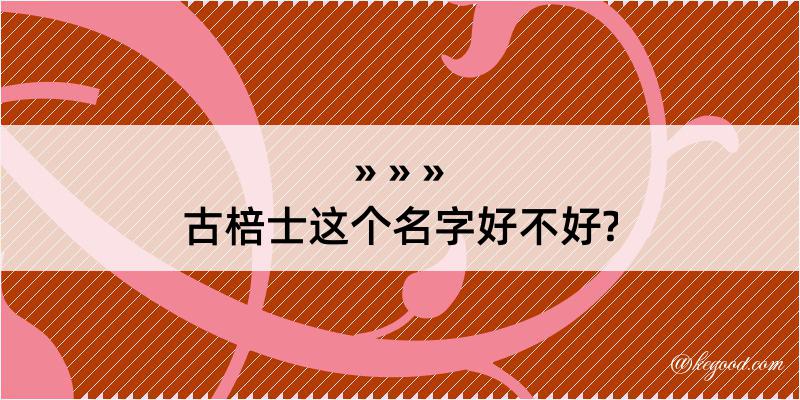 古棓士这个名字好不好?