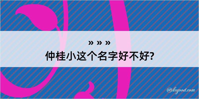 仲桂小这个名字好不好?