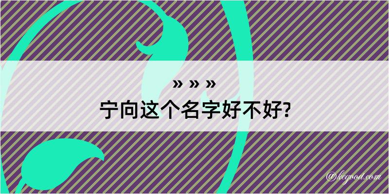 宁向这个名字好不好?