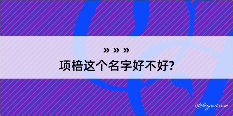 项棓这个名字好不好?