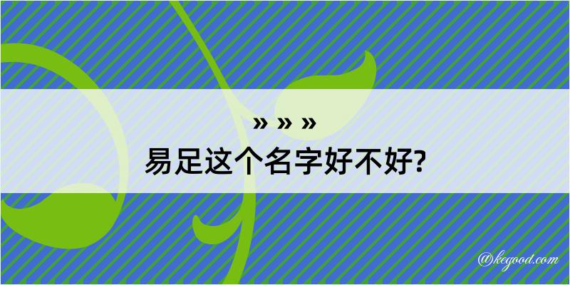 易足这个名字好不好?