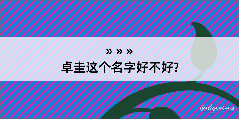 卓圭这个名字好不好?