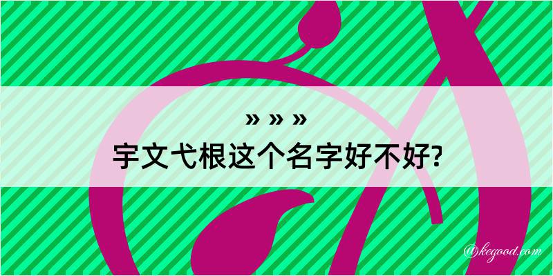 宇文弋根这个名字好不好?