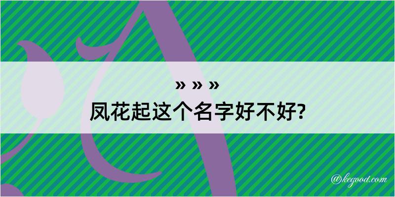 凤花起这个名字好不好?