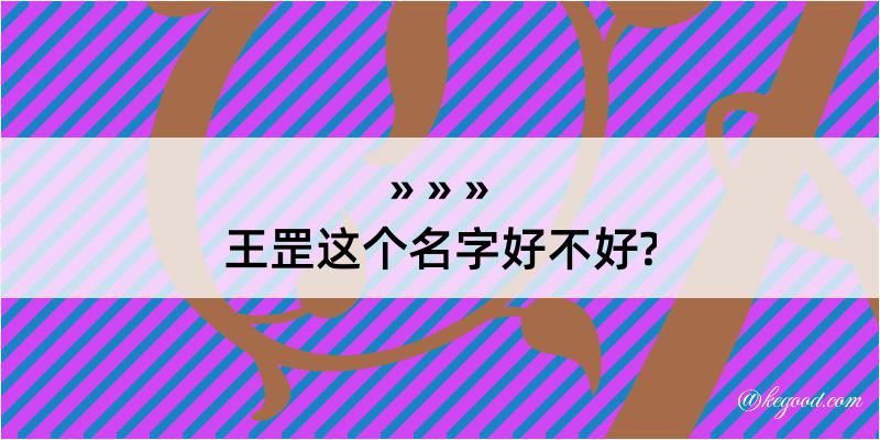 王罡这个名字好不好?