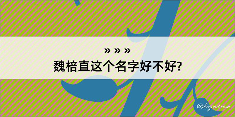 魏棓直这个名字好不好?