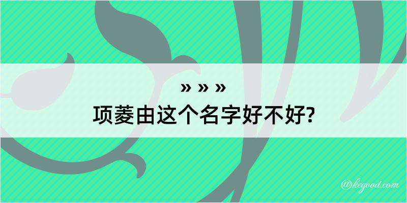 项菱由这个名字好不好?