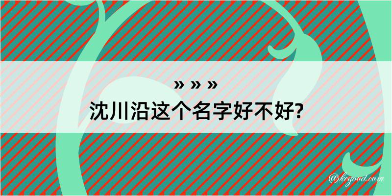 沈川沿这个名字好不好?