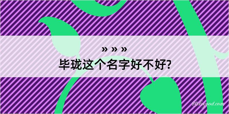 毕珑这个名字好不好?