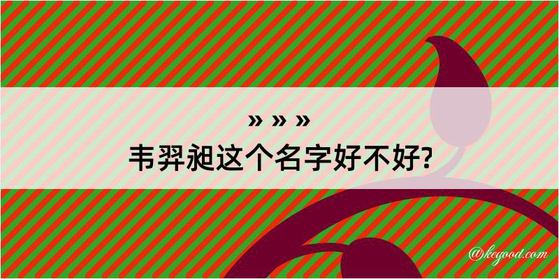 韦羿昶这个名字好不好?