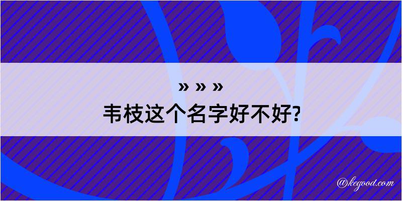 韦枝这个名字好不好?