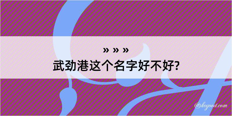 武劲港这个名字好不好?