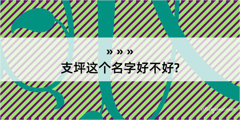 支坪这个名字好不好?