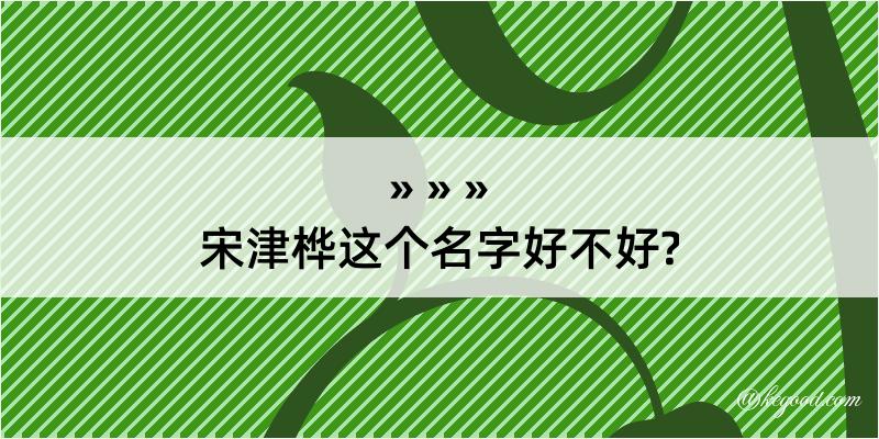 宋津桦这个名字好不好?