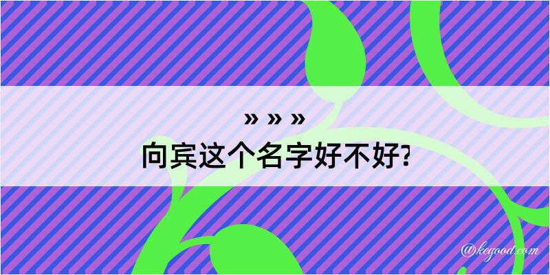 向宾这个名字好不好?