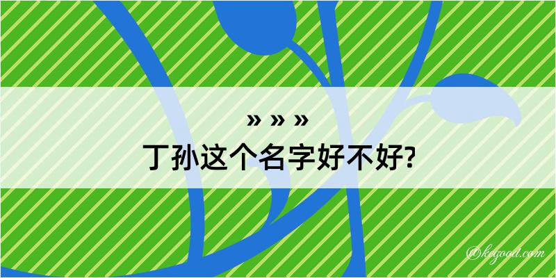 丁孙这个名字好不好?