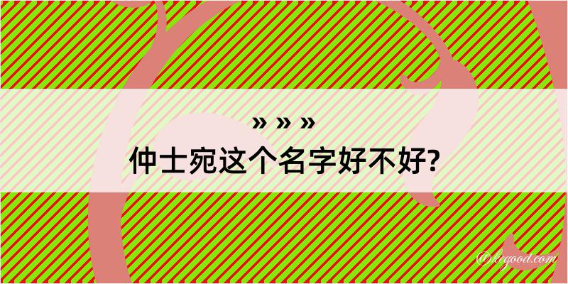 仲士宛这个名字好不好?