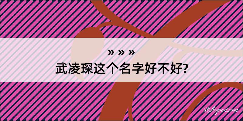 武凌琛这个名字好不好?