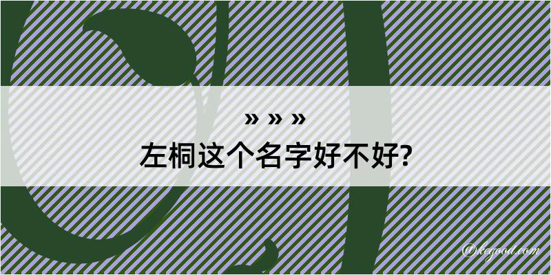 左桐这个名字好不好?