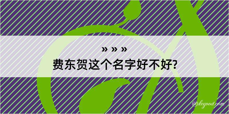 费东贺这个名字好不好?