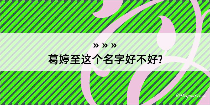 葛婷至这个名字好不好?