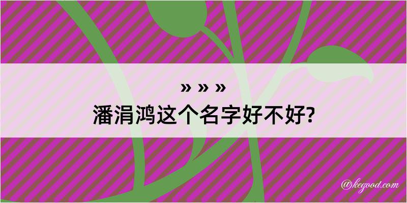 潘涓鸿这个名字好不好?